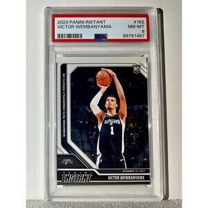 Victor Wembanyama 2023-24 Panini #162 NBA Rookie Basketball Card 1 of 2582 PSA 8